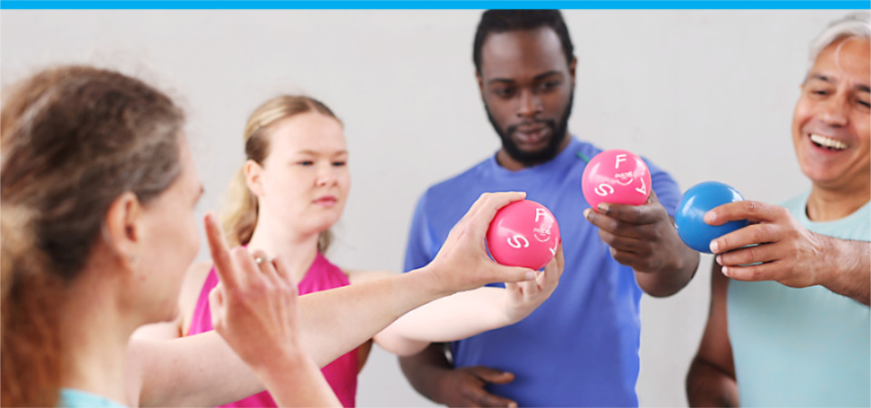 Header FASZIO® neuro Ball, neuro Stab und Fokussierungskarten von TOGU